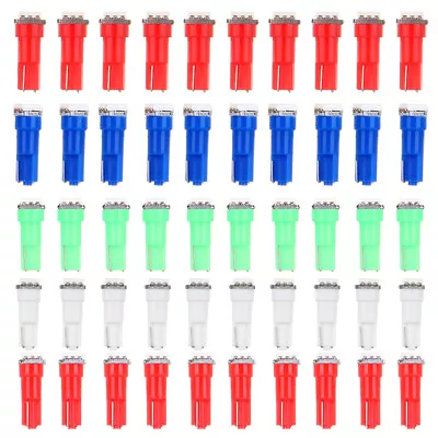 60 X T5 58 70 73 74 Dashboard Gauge 5050smd Led Wedge Lamp Bulb Light 6 Colors • $11.47