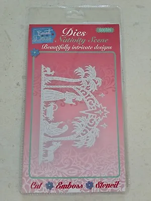 SWEET DIXIE Sue Dix Dies Nativity Scene CHRISTMAS Cut Emboss Stencil BNIP • £8.99