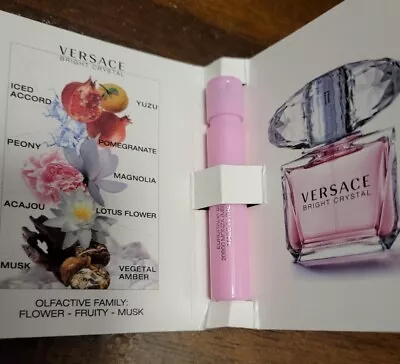 Versace BRIGHT CRYSTAL Eau De Toilette EDT Sample Spray .03oz 1ml • $3