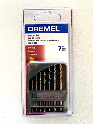 NEW Dremel 7 Pc 1/32  - 1/8  Precision Drill Bit Set 628-01 Wood & Soft Metals • $17.99