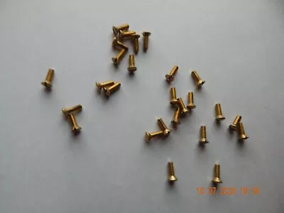 BRASS OVAL HEAD SLOTTED MACHINE SCREWS  8/32 X 1/2   20 PCS. NEW • $8.35