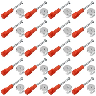  60 Sets Three-in-one Connector Cam Lock Fittings Wardrobe FIXING DOWELS BOLTS • £21.89