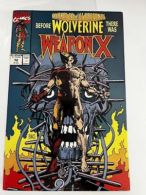 Marvel Comics Presents #72 /  1st Appearance Of Weapon X Origin Wolverine 1991 • $5