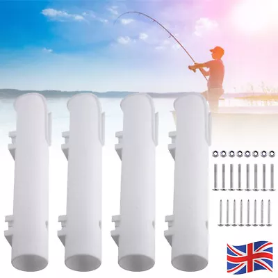 4PCS Fishing Rod Holder Boat Marine Fishing Rod Tube Bracket For Kayak Or Boat R • £9.96