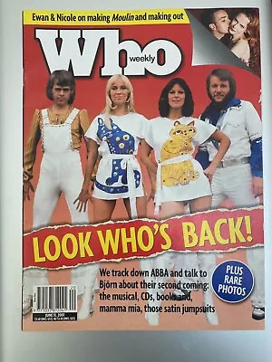 ABBA 'WHO Magazine' SPECIAL 2003 EXCLUSIVE 'LOOK WHOS BACK: RARE EXCEL CONDITION • $22.70