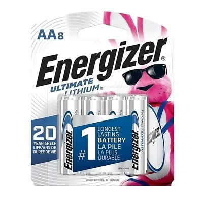 Energizer Ultimate Lithium Aa 8-pack #1 Longest Lasting Batteries Exp 12/2048 • $19.77