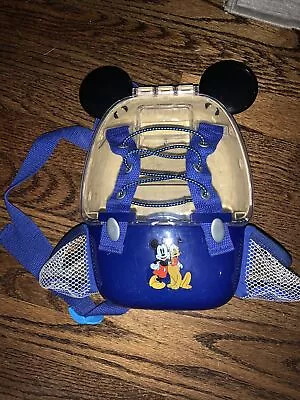 Disney Mickey Ears Pluto Toddler Kids Plastic Hard Shell Travel Backpack Rare • $19.99