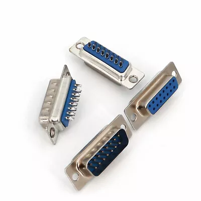 5Pairs D-SUB DB15 2 Rows 15 Pins Male And Female Plugs Wire Solder Connectors • $2.97