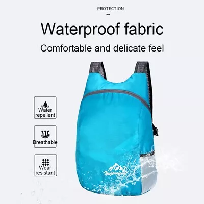 $10.99 • Buy Lightweight Travel Hiking Backpack Pack Shoulder Duffle Bag Waterproof Outdoor 
