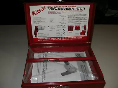 Milwaukee Drywall Screw Shooter Screw Gun Kit - Metal Case & Accessories 6767-1 • $75