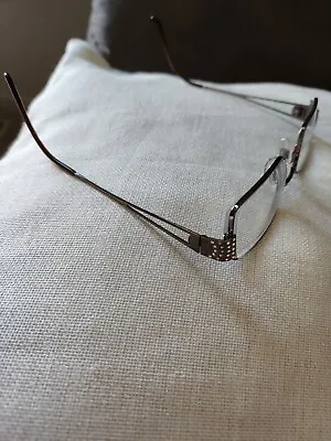 Versace Mod. 1117-B 1013 51017 135 Bronze Rectangle Medusa Vintage Eyeglasses  • $36.50