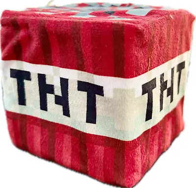 Minecraft TNT Block 5” Plush Toy Factory Stuffed Figure Mojang Game Red NEWwTag • $6.77