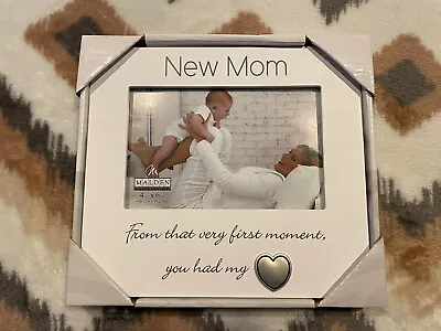 “New Mom” 4 X 6 Picture Frame White Frame Baby Picture Frame Baby & Me • $6