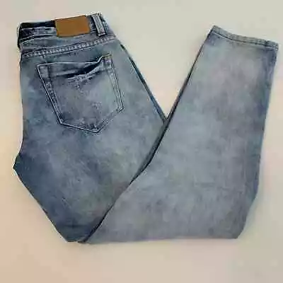 Zara Trafaluc Skinny Jeans Women's Size 04 Blue Mid Rise Distressed • $15