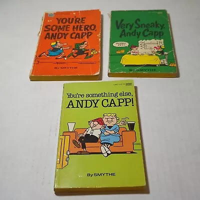 3 Vintage ANDY CAPP Books By Smythe Paperbacks | Fawcett Comic/Cartoon PBs • $16.99