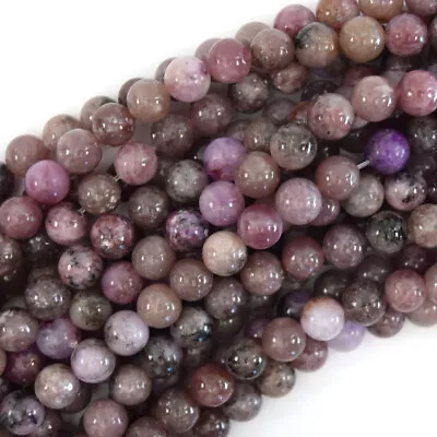 10mm Natural Light Purple Lepidolite Round Beads 15.5  Strand S2 • $9.99