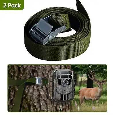 2PCS Universal Metal Buckle Mount Straps For Campark Wildlife Trail Camera TC02 • $8.54