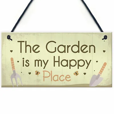 £3.99 • Buy Novelty Garden Sign Gift For Gardeners Mum Nan Home Decor Garden Shed Plaque