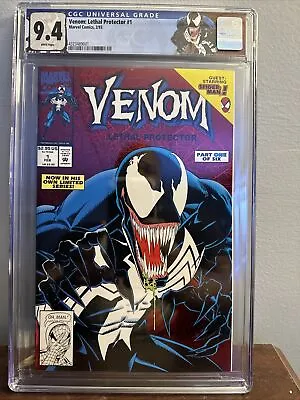 Venom Lethal Protector #1 CGC 9.4 White Pages Red Foil Cover Custom Label. • $65