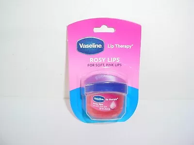 Vaseline Lip Balm Therapy Rosy Lips Relieves Dry Dull And Cracked Lips 0.25 Oz • $9.95