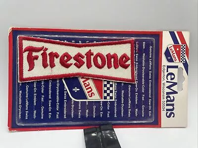 Firestone Vintage Patch NOS Tires Hot Rod Rat 70s Drag Race Indy Car Truck • $7.99