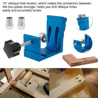 46x Pocket Hole Jig Kit Woodworking Drill Tool Wood Joint Screw  Hole Locator LI • $25.67