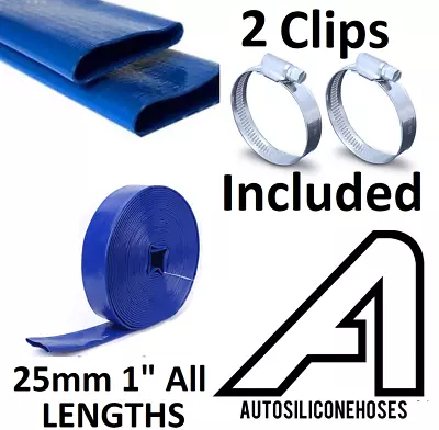 £11.91 • Buy 1  25mm Layflat Hose Drainage Discharge Submersible Dirty Water Pump Lay Flat