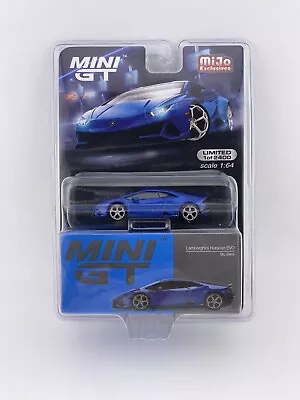 Lamborghini Huracan EVO - Blu Eleos - Mini GT - MGT 00229 • $29.99