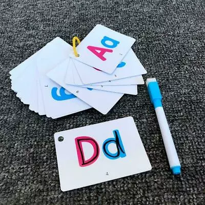 Alphabet Flash Cards A-Z Kids Toddlers Preschool Early Resource Learning T5B4 • £2.72