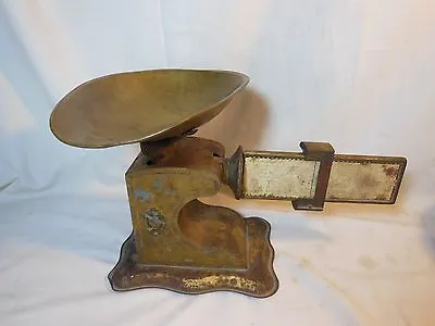 Atq 1920's PELOUZE Superb Computing SCALE With Brass Tray Chicago • $119