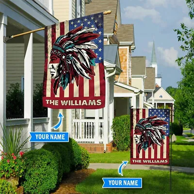 $21.99 • Buy Indian Native American Flag Banner Native American Chief Cherokee Large Flag 