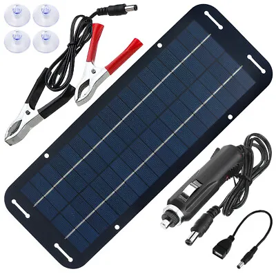 30W 12V Solar Panel Kit Battery Trickle Charger For Car Van Caravan Boat UK • £14.39