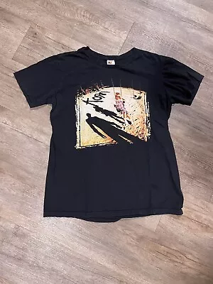 $25 • Buy Vintage Y2K Korn Punk Rock Band T-Shirt Size Large Black