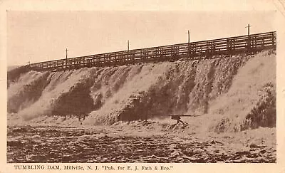Vintage Postcard 1921 Tumbling Dam Millville New Jersey Pub E.J. Fath & Bro • $8.99