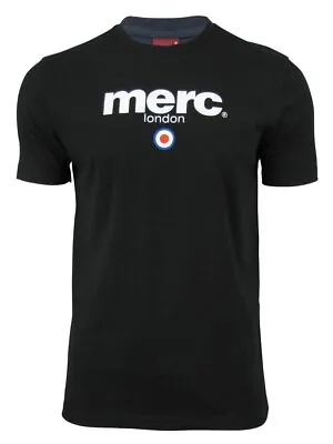 Mens Merc London T Shirt 'Brighton' With Target Flock • £27.99