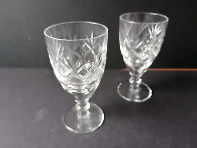 £4.50 • Buy Pair Of Royal Doulton Crystal Sherry/Port Glasses