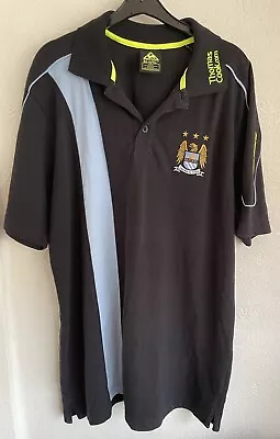 Manchester City Le Coq Sportif Polo Shirt  XL Thomas Cook Navy Blue Reactive • £18