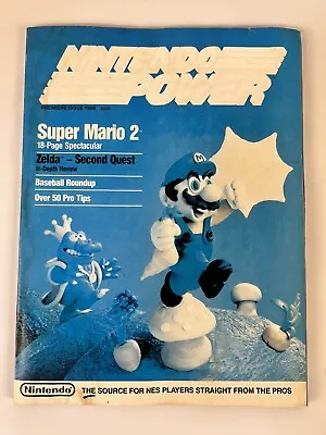 Nintendo Power Magazine Issue #1 July/August 1988 Super Mario Bros 2 With Poster • $49.99