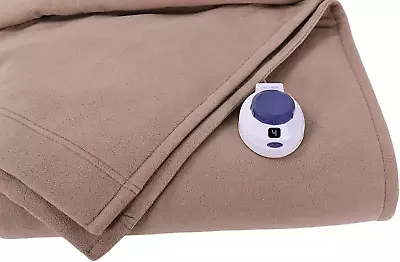 Perfect Fit SoftHeat | Luxury Micro-Fleece Heated Electric Warming Blanket With • $78.83