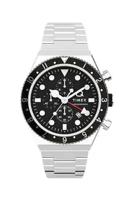 Timex Q Gents Three Time Zone Chronograph Watch TW2V69800 • £185