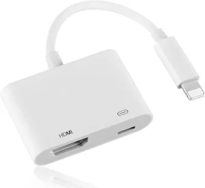 HDMI Adapter For IPhone To TV 【Apple MFi Certified】 White  • £18.69