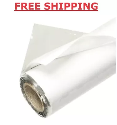 48 In. X 25 Ft. Crystal Clear Plastic Vinyl Sheeting | Frost King Mil Roll Ft • $29.81