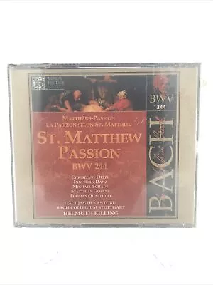 Bach: St. Matthew Passion BWN 244 Helmuth Rilling Conductor CD 3-Disc Set New • $23.85