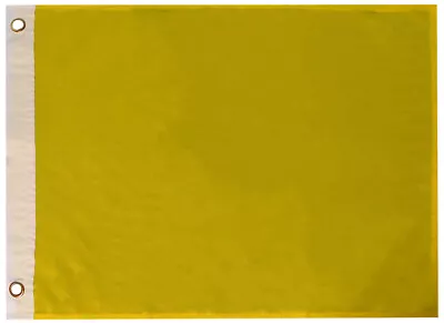 12x18 Yellow Solid Color Plain 12 X18  Rough Tex 100D Car Boat Flag Grommets • £8.57