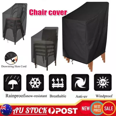 $24.95 • Buy Waterproof Stackable Lounge Seat Chair Outdoor Garden Furniture Protection Cover