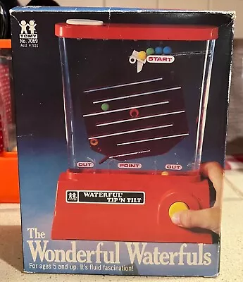 Vintage Game The Wonderful Waterfuls Tip 'n Tilt Tomy Made In Taiwan Pat In Uk • $25.49