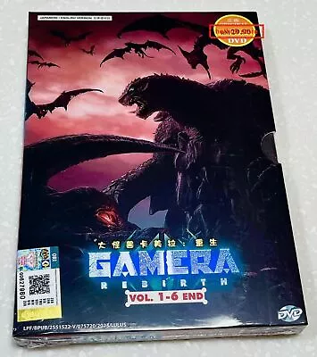 Gamera Rebirth (VOL.1 - 6End) ~ All Region ~ English Audio & Subtitle ~Anime DVD • £17.05