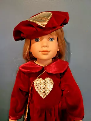 18” Magic Attic Doll Allison In Burgundy Outfit All Vinyl Robert Tonner • $39.97