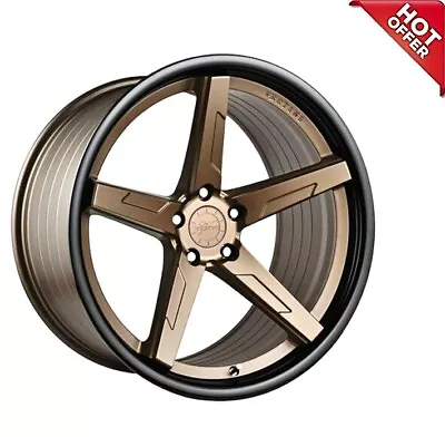 Fit Challenger  20  Vertini Wheels RFS1.7 Satin Bronze W Gloss Black Lip Popular • $1719