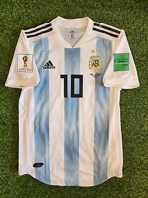 Argentina Messi Match Shirt WC 2018 Vs Francia • $3500